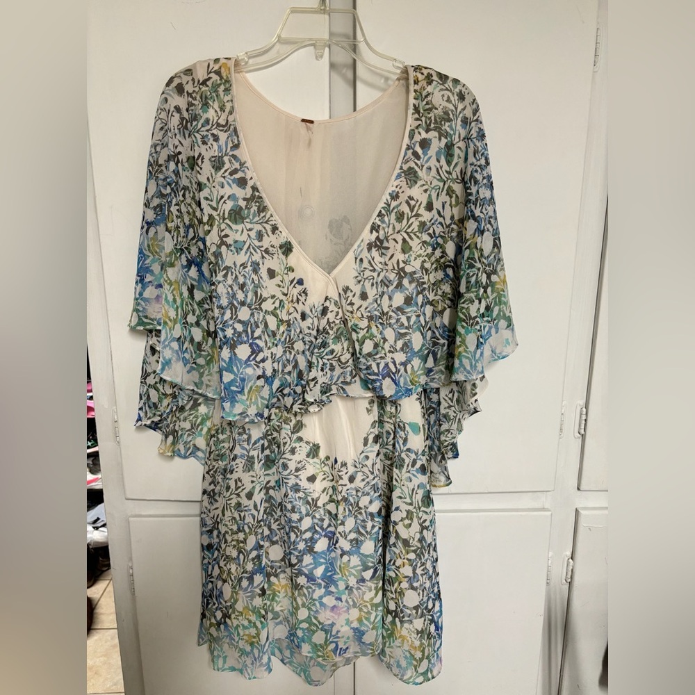 Free People Flowy Cape Dress